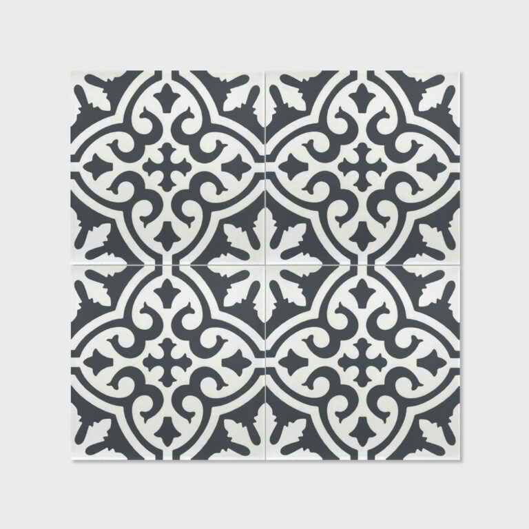 Kenthurst Black Encaustic Tile 300x300 Online Tile Store